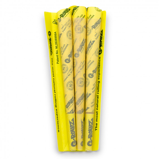 Джоінти G-Rollz King Size Bamboo Unbleached Yellow (Жовтий) 3 шт