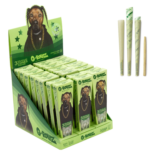 Джоінти G-Rollz King Size Organic Green Hemp "Rap" (Зелений) 3 шт
