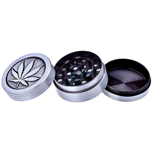 Гріндер Champ High Metal Leaf Silver (Срібний)