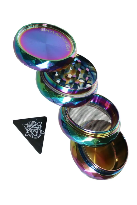 Гріндер Champ High Rainbow Diamond (Фіолетово-синій)