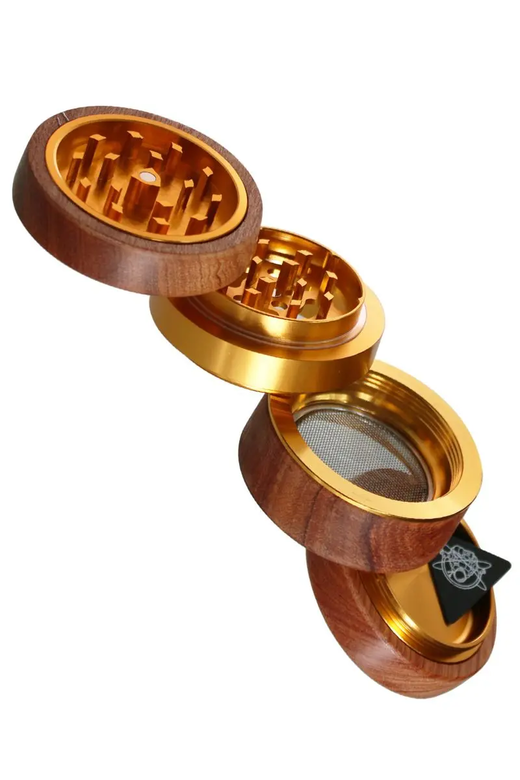 Гріндер Champ High Wooden and Gold (Коричнево-золотий)