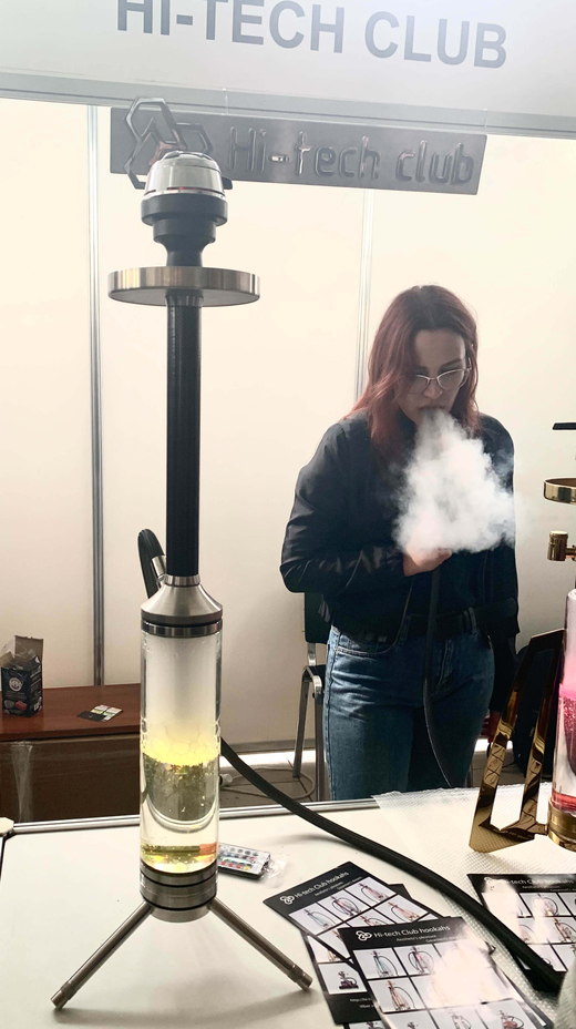 Кальян Hi-tech Club Pike Silver (Срібний)