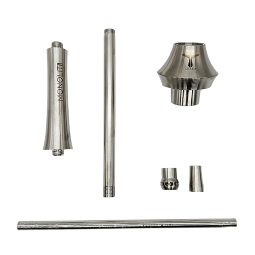 Кальян Totem Monolit Ultra Steel Base Stick (Срібний)