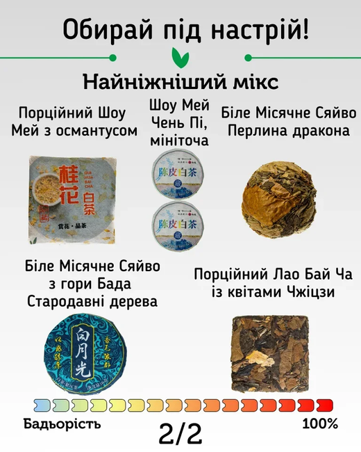 Набір білих чаїв White Mix Найніжніший - 1 шт