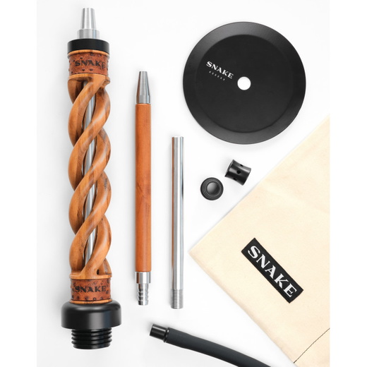 Шахта Snake Hookah Тигровое дерево Brown (Коричневый)