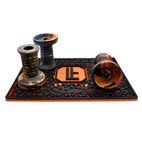 Силиконовый коврик Lavart Black Orange (Черно-оранжевый) 30х20 см