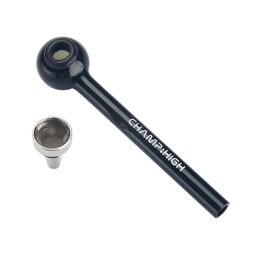 Трубка скляна Champ High Pool Glass Pipe Black (Чорний)