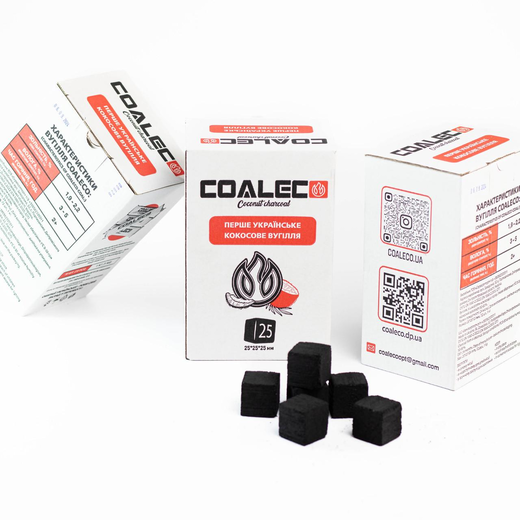 Кокосове вугілля для кальяну CoalEco, 1 кг