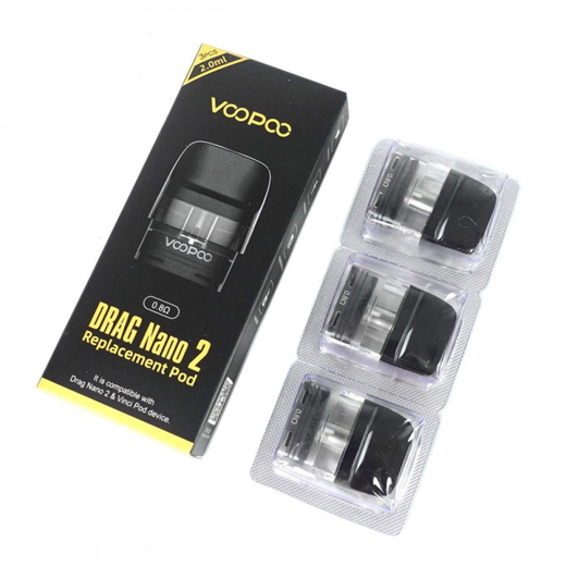 Картридж VooPoo Drag Nano 2 Pod 0.8 Ом, 2 мл