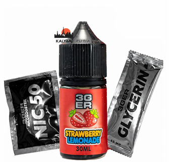 Набір 3Ger Strawberry Lemonade (Полуничний лимонад) 30 мл 50 мг