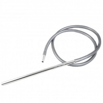 Шланг силіконовий Amy Deluxe S Slim Silver (Срібний)