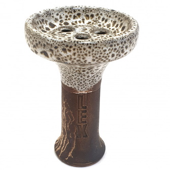 Чаша глиняна Lex в глазурі Brown White (Коричнево-білий)