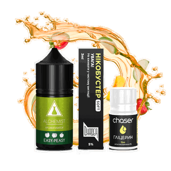 Набір Alchemist FL Easy-Peasy (Яблуко Персик Полуниця) 30 мл 50 мг