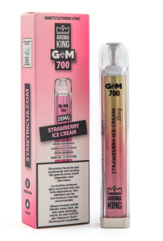 Aroma King Gem 700 Strawberry Ice Cream (Полуничне морозиво)