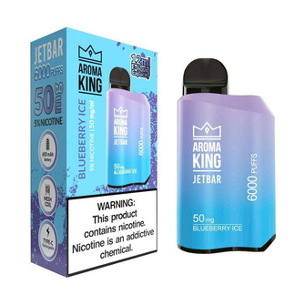 Одноразовий POD Aroma King JetBar 6000 Blueberry Ice 5% (Чорниця з льодом)