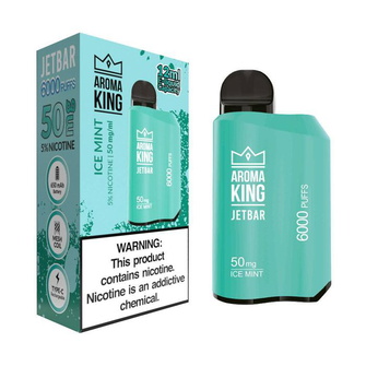 Одноразовий POD Aroma King JetBar 6000 Ice Mint 5% (Морозна м'ята)