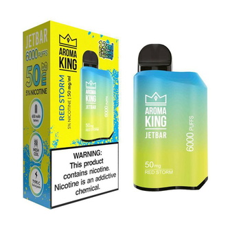 Одноразовий POD Aroma King JetBar 6000 Red Storm 5% (Енергетик із червоних фруктів)