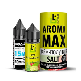 Набір Flavorlab Aroma MAX Lime Strawberry (Лайм Полуниця) 30 мл 50 мг