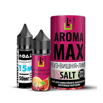 Набір Flavorlab Aroma MAX Watermelon Cherry Lemon (Кавун Вишня Лимон) 30 мл 50 мг