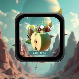 Табак Atom Basil Apple (Базилик Яблоко) 200г