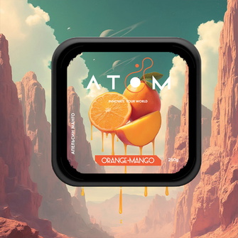 Тютюн Atom Orange Mango (Апельсин Манго) 200г