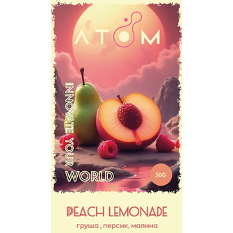 Табак Atom Peach Lemonade (Груша Персик Малина) 50г