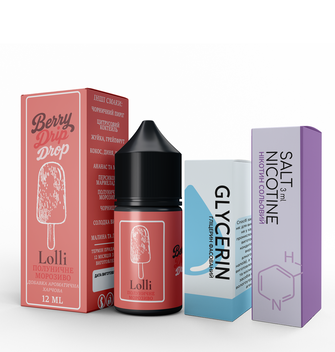Набір Berry Drip Drop Lolli (Полуничне морозиво) 30 мл 30 мг