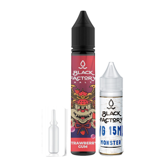 Набор Black Factory Salt Strawberry Gum (Жвачка с клубникой) 30 мл 25 мг