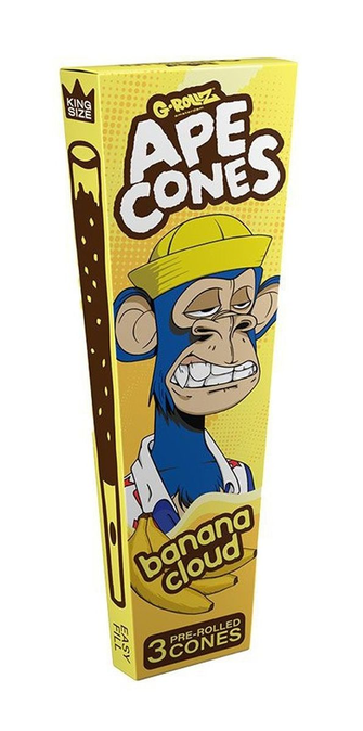 Бланти G-Rollz Ape Cones Banana Cloud (Банан) 3 шт