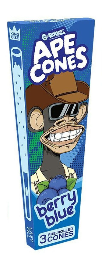Бланти G-Rollz Ape Cones Berry Blue (Лохина) 3 шт