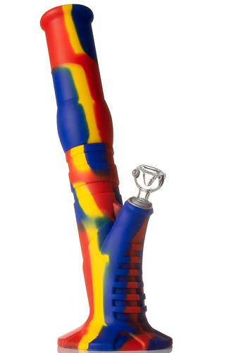 Бонг силіконовий Amsterdam Grip Bong Magic (Синьо-червоний)