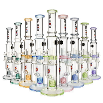 Бонг стеклянный Honeycomb High Tube Clear Black (Прозрачно-черный) 40 см Бонг стеклянный Honeycomb High Tube Clear Black (Прозрачно-черный) 40 см