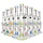Бонг скляний Honeycomb High Tube Clear Black (Прозоро-чорний) 40 см
