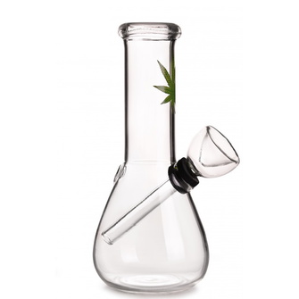 Бонг скляний Mistiq Clear Green (Прозоро-зелений) 14см