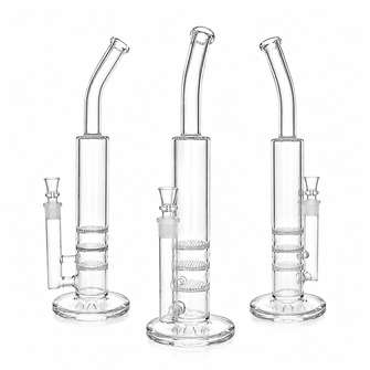 Бонг скляний Triple Honeycomb Clear (Прозорий) 40 см Бонг скляний Triple Honeycomb Clear (Прозорий) 40 см