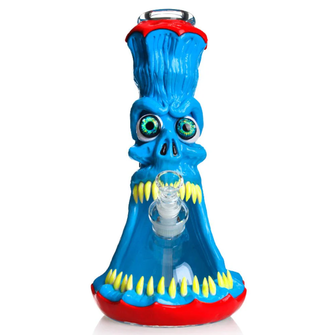 Бонг скляний 3-D Frankie Monster Glow Blue (Синій) Бонг скляний 3-D Frankie Monster Glow Blue (Синій)