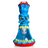Бонг скляний 3-D Frankie Monster Glow Blue (Синій)