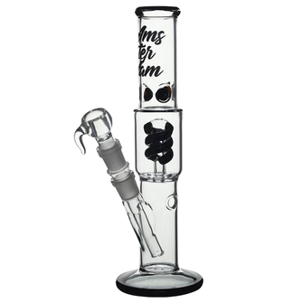 Бонг скляний Amsterdam Spiro Black (Чорний)