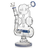 Бонг скляний Mania Recycler Blue (Синій)
