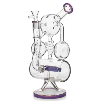 Бонг скляний Mania Recycler Purple (Фіолетовий) Бонг скляний Mania Recycler Purple (Фіолетовий)