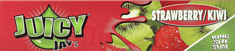 Папір для самокруток Juicy Jay's King Size Strawberry and Kiwi (Полуниця Ківі)