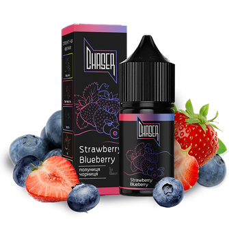 Рідина Chaser Black Salt 30 мл 50 мг зі смаком Полуниці та Чорниці (Strawberry Blueberry)