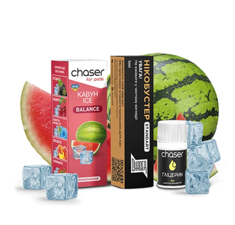 Набір Chaser For Pods Ice 30 мл 50 мг Watermelon (Кавун)