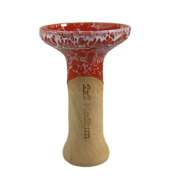 Чаша глиняна 2x2 Hookah Medium Orange (Помаранчевий)
