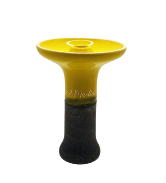 Чаша глиняна 2x2 Hookah Medium Yellow Graphite (Жовто-сірий)