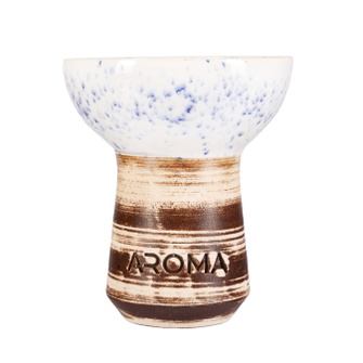 Чаша глиняная Aroma Sierra Glaze White Blue (Бело-синяя)