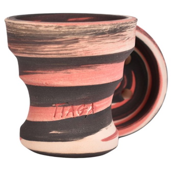 Чаша глиняна Tiaga Flash Light Black Red (Чорно-червоний)