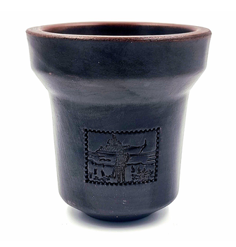 Чаша глиняная GrynBowls Accent Марка (Темно-коричневый)