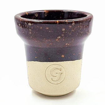 Чаша глиняна GrynBowls Accent White Violet (Біло-фіолетовий)