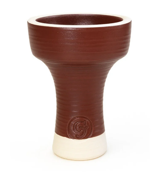 Чаша глиняна GrynBowls Killer White Dark Brown (Коричнево-білий)